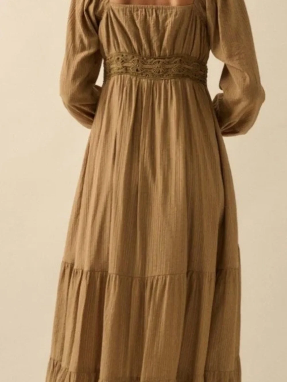 Love Song Striped Button-Front Tiered Maxi Dress - Picture 2 of 6